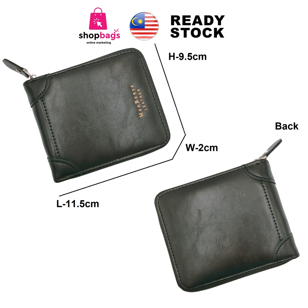 Men's 2022 Wallet PU Leather Polyester Zipper