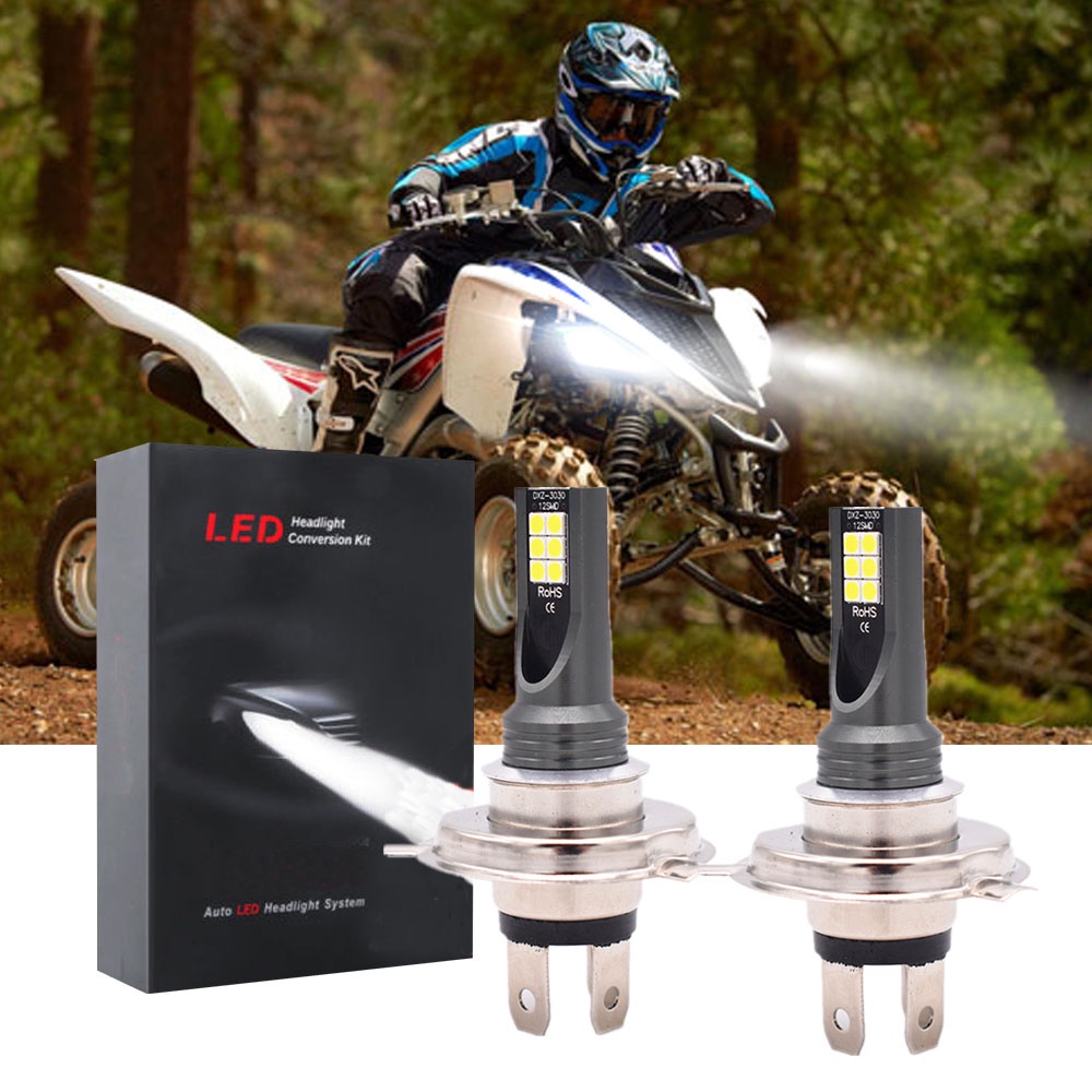 For Yamaha Raptor 700 700R 20062018 H4 LED Headlight Bulbs Shopee