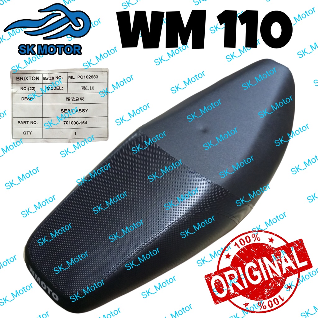 WMOTO WM110 WM 110 Original Seat / Tempat Duduk / Kusyen Cushion Cusion ...