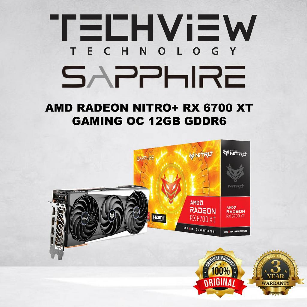 SAPPHIRE AMD Radeon NITRO+ RX 6700 XT Gaming OC 12GB GDDR6 | Shopee ...