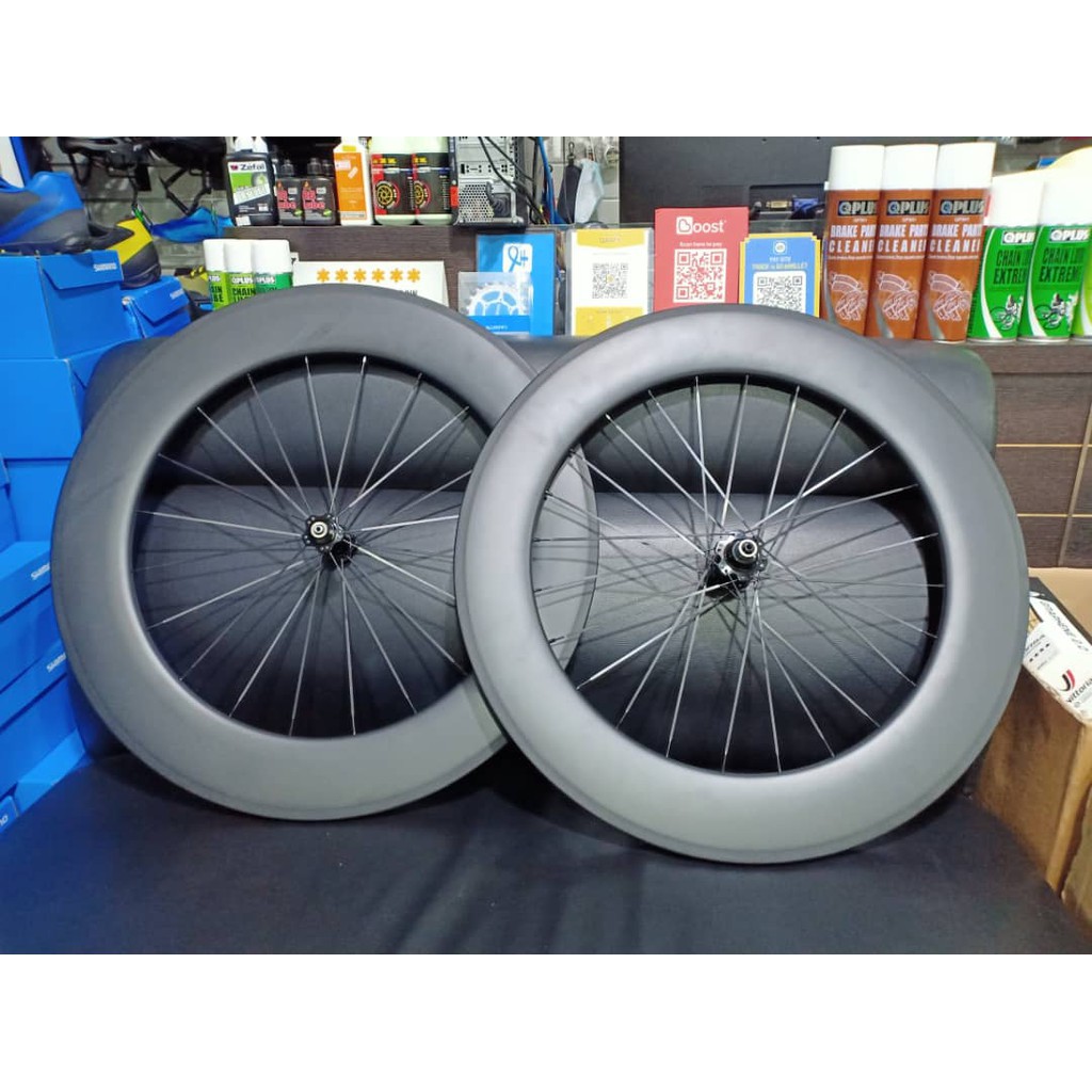 NOVATEC 88MM WHEELSET FULL CARBON RIM BRAKE Tubeless & Tube type - Road ...