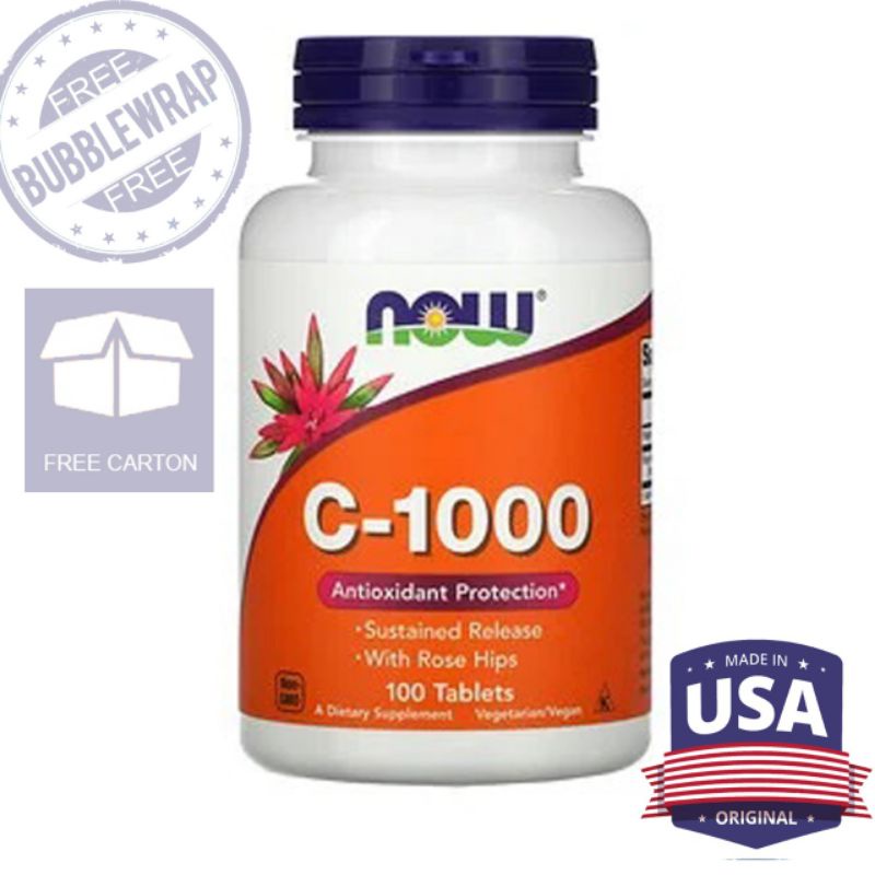 Now C-1000 Contents 100TABLET (ORIGINAL) 1000mg Vitamin C | Shopee Malaysia