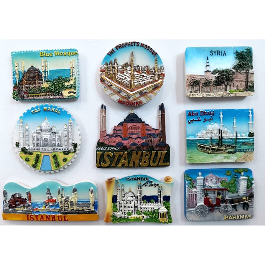 💥Budget 💥 D ~ MIX Worldwide Fridge Magnet | Taj Mahalj | Casablanca ...