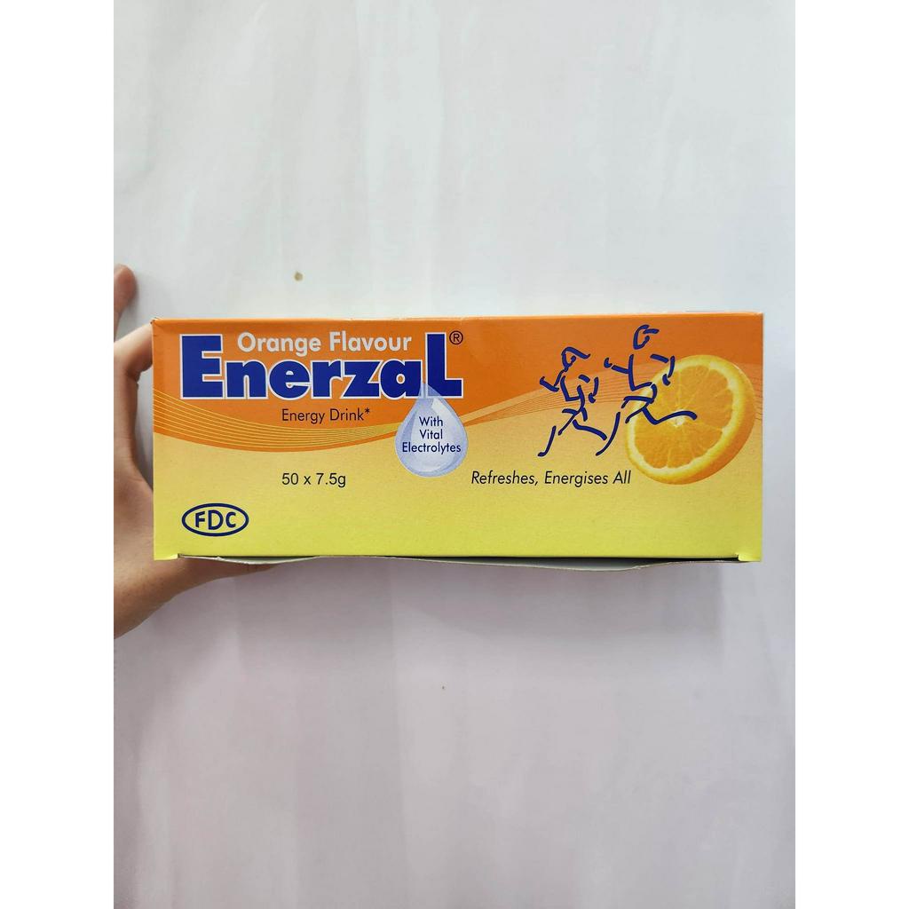 ENERZAL ENERGY DRINK ORANGE FLAVOUR 7.5GM 50'S/BOX | Shopee Malaysia