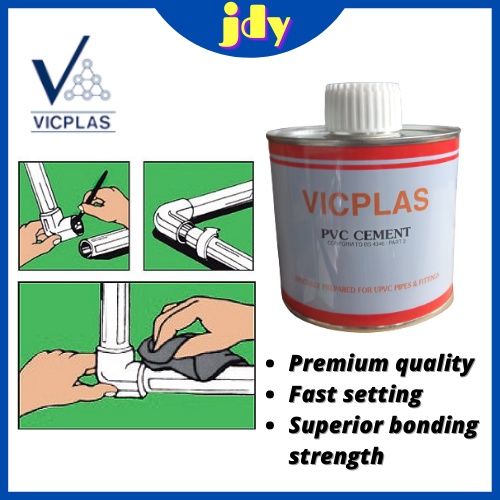 Vicplas PVC Solvent Cement PVC Glue PVC Gum 500ml | Shopee Malaysia