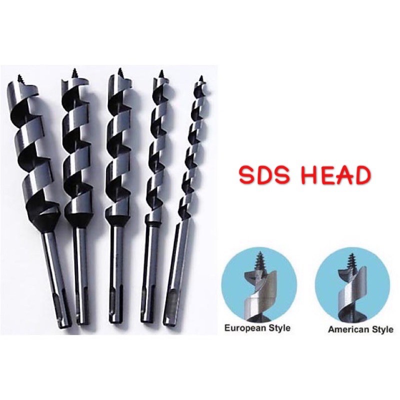 SDS PLUS WOOD DRILL BIT AUGER BIT 6MM 16MM Shopee Malaysia