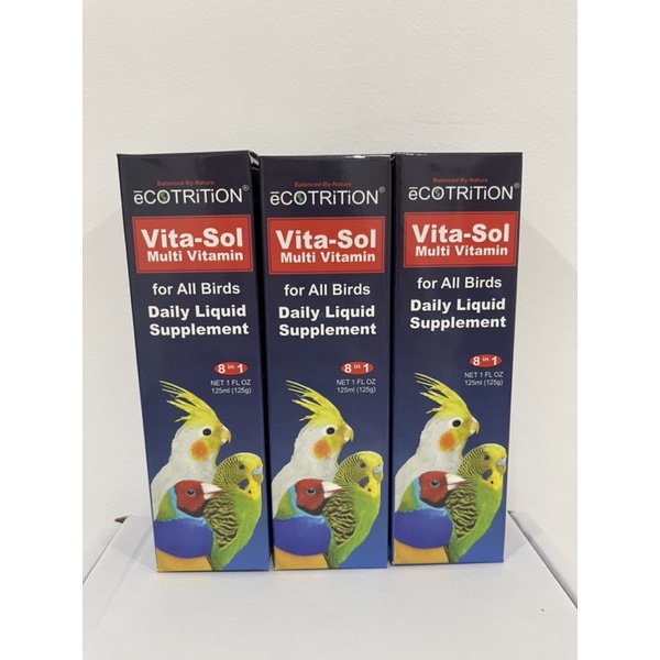 Ecotrition Vita Sol Daily Multivitamin Supplement 125ML /15ML Repack ...