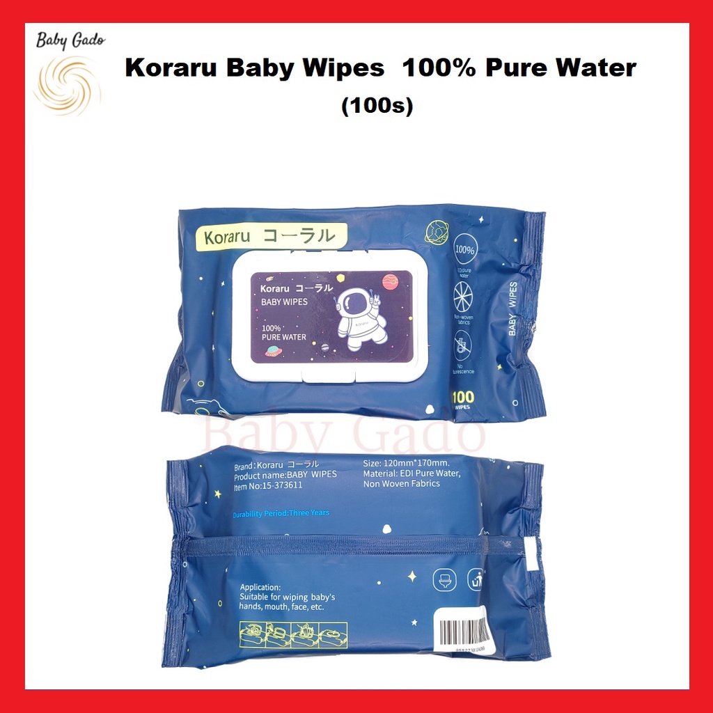 Koraru Premium Baby Wet Wipe Wipes for Hand, Mouth, Body Alcohol Free
