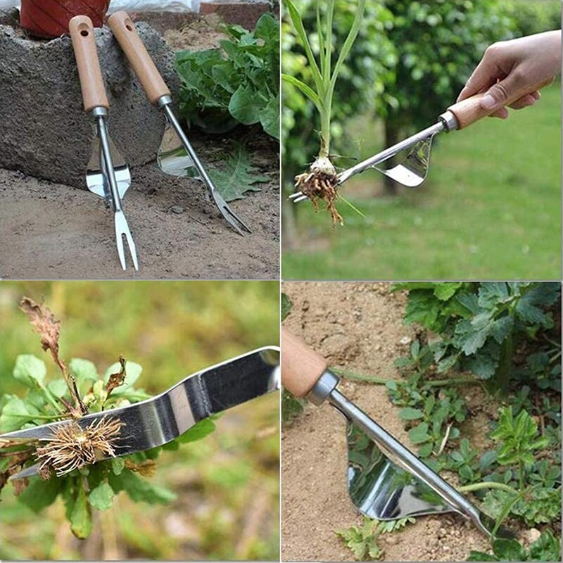 Stainless Steel Garden Tool Weed Puller Removal Digging Manual Hand ...