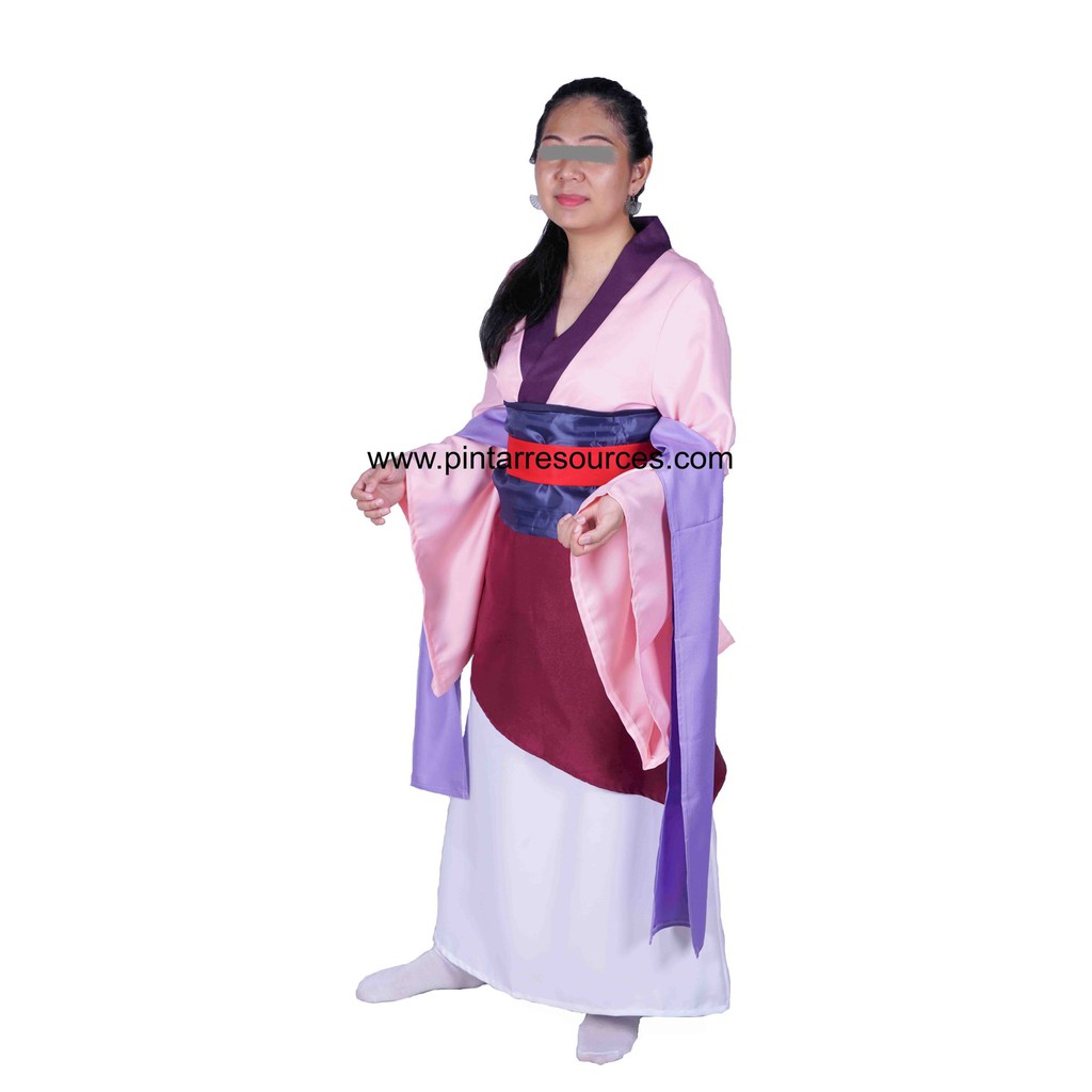 Ready Stock Adult Woman Mulan Costume Movie Character Story Book Disney 