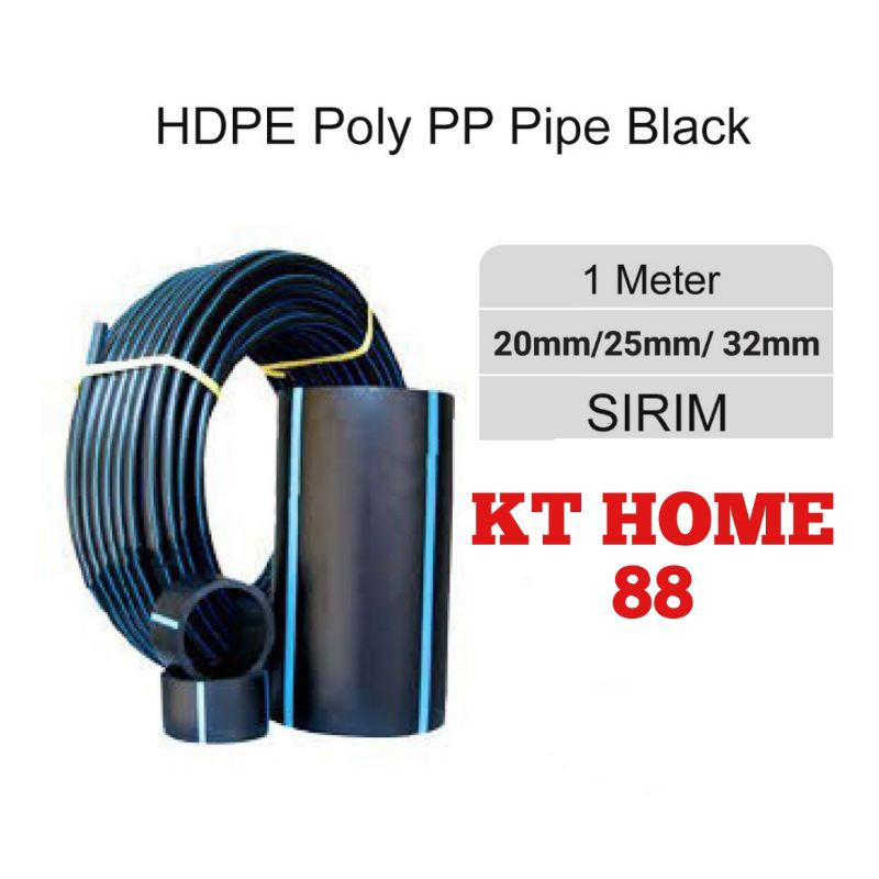 HDPE Poly PP Pipe Black SIRIM Polypaip Polypipe Paip Pertanian ...