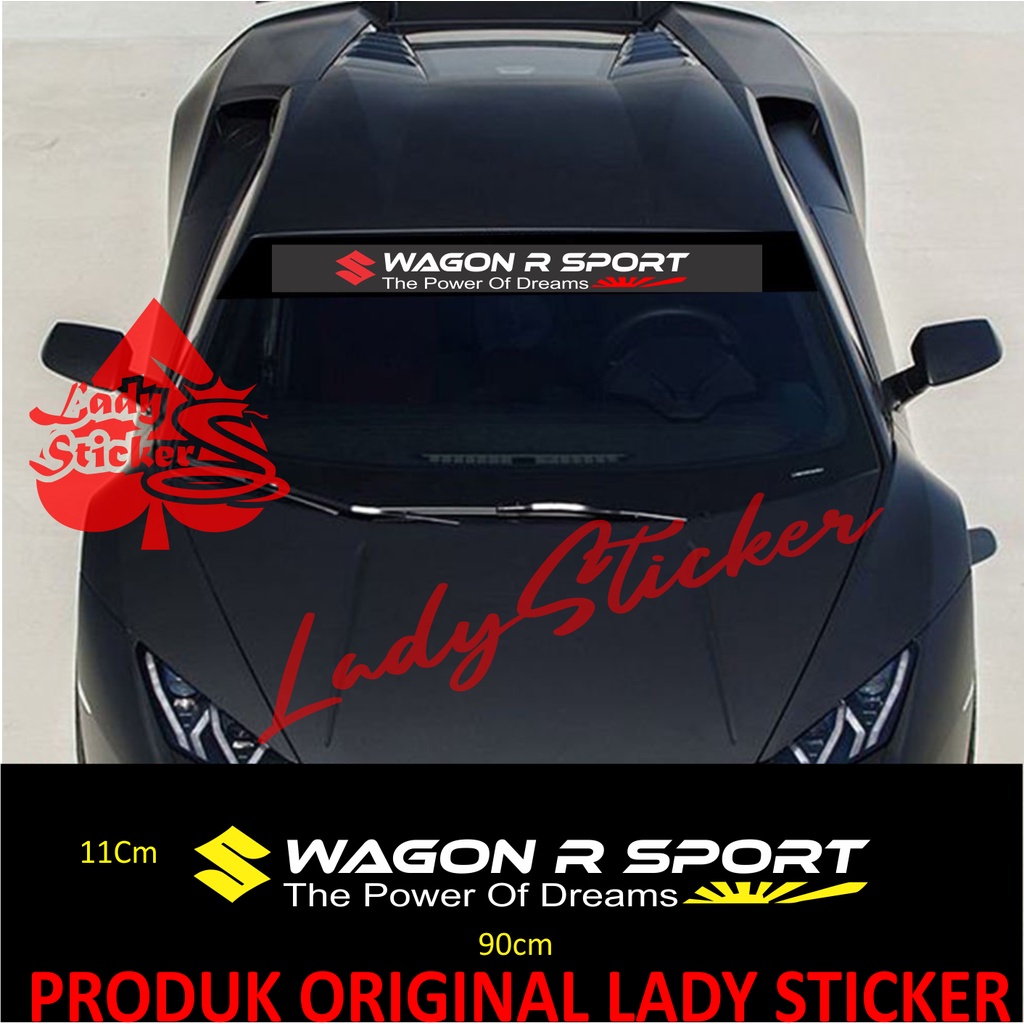 Karimun WAGON R CAR STICKER SUZUKI WAGON R CAR REAR WINDSHIELD STICKER ...