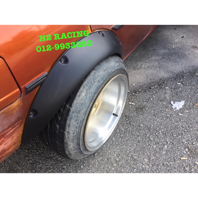 KE70 KELISA KANCIL WIRA SAGA FENDER WHEEL ARCH 4PC BIG // FLARE COVER