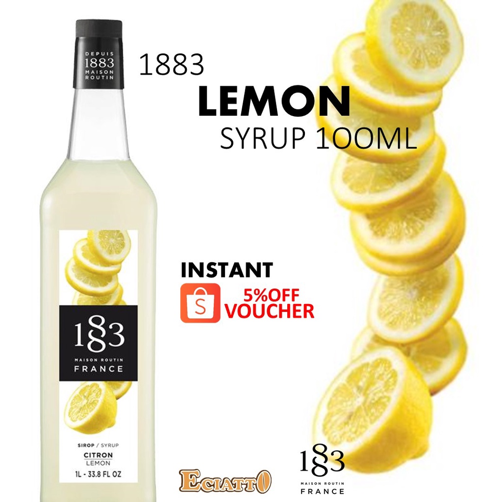 1883 Maison Routin 1883 100ml 200ml Re Bottle Lemon Syrup For Sparkling