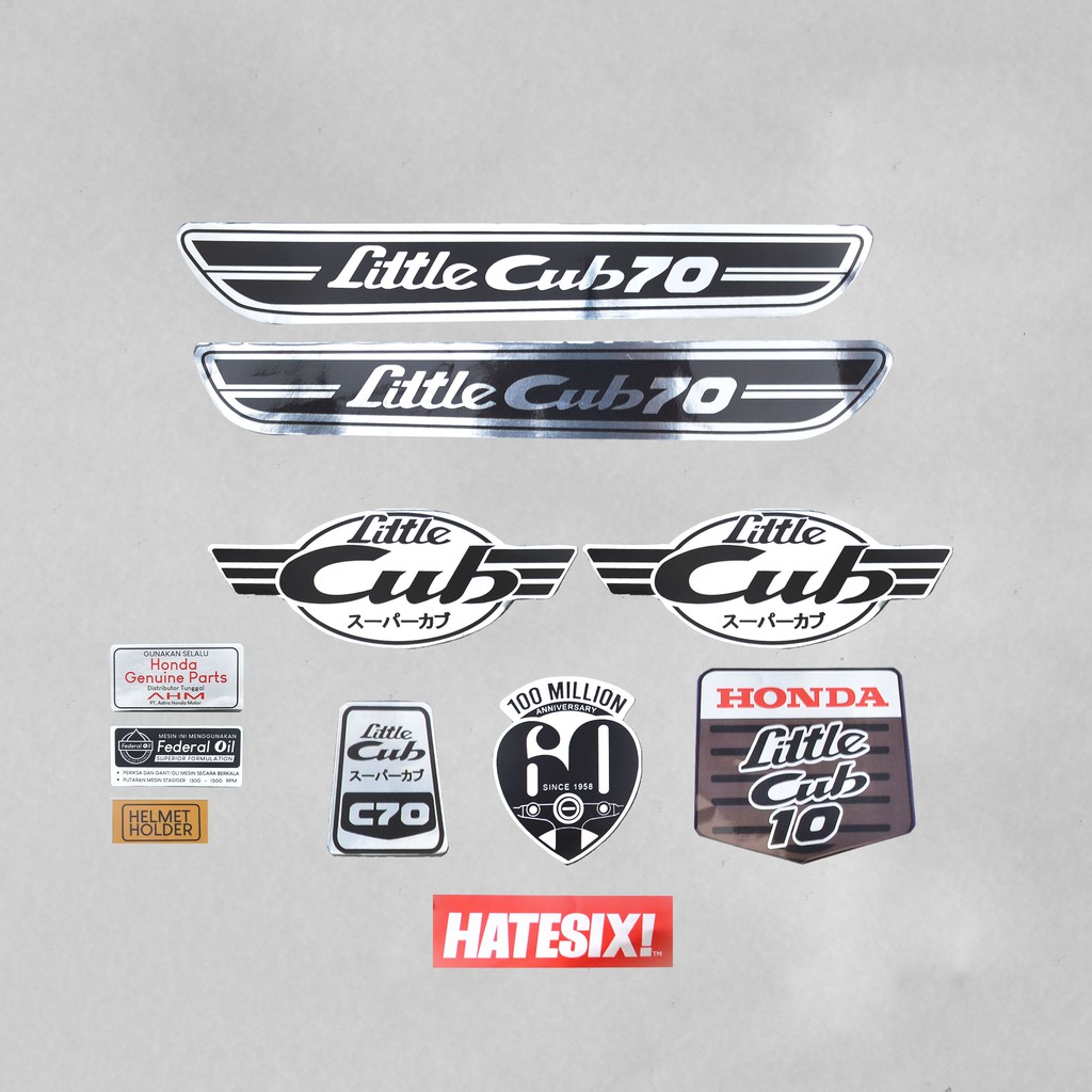 Honda Cub 70 Little Cub 70 hatesix Decal Sticker | Shopee Malaysia