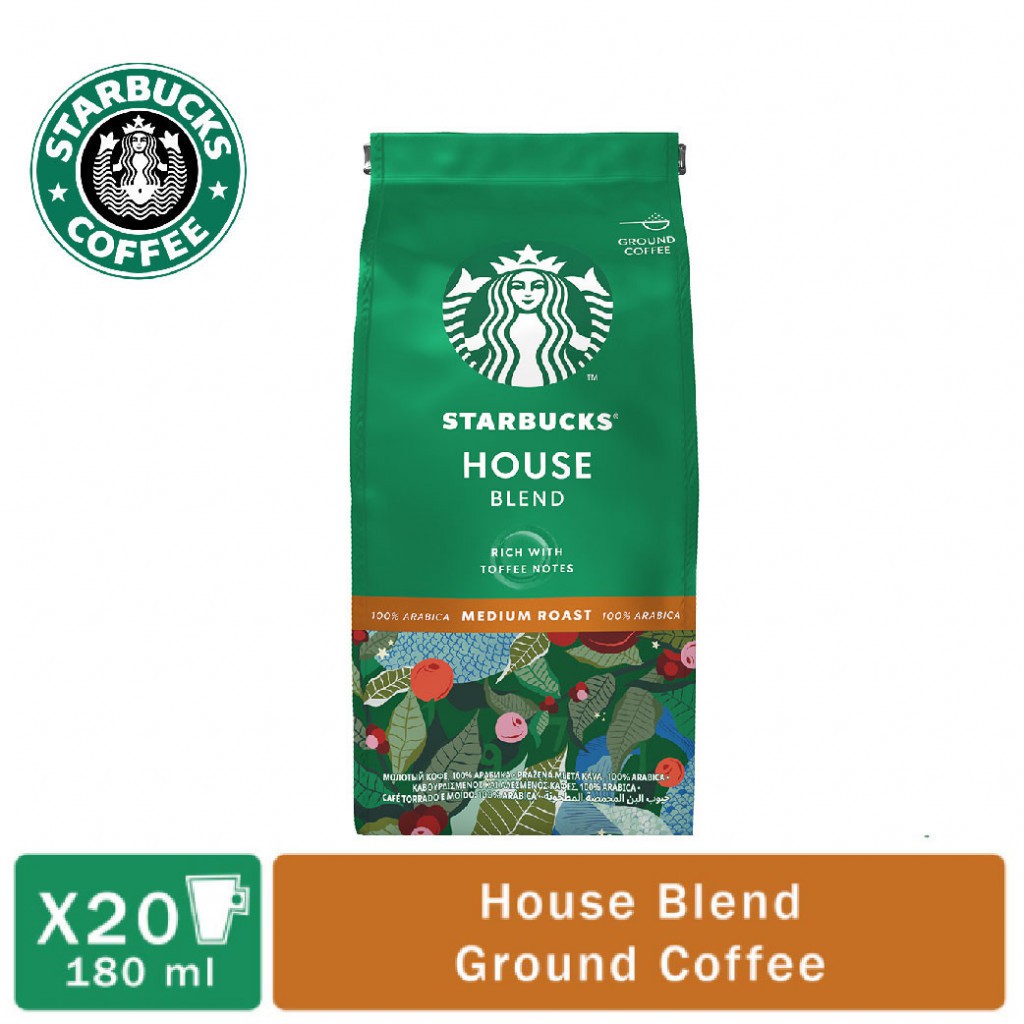 Starbucks House Blend Medium Roast Ground Coffee 200g | Shopee Malaysia