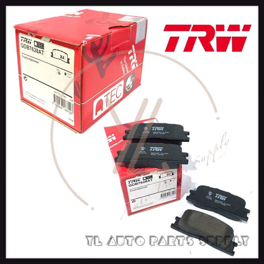 TOYOTA CAMRY ACV30 / WISH ( 2001~2008 ) TRW REAR DISC BRAKE PAD ...