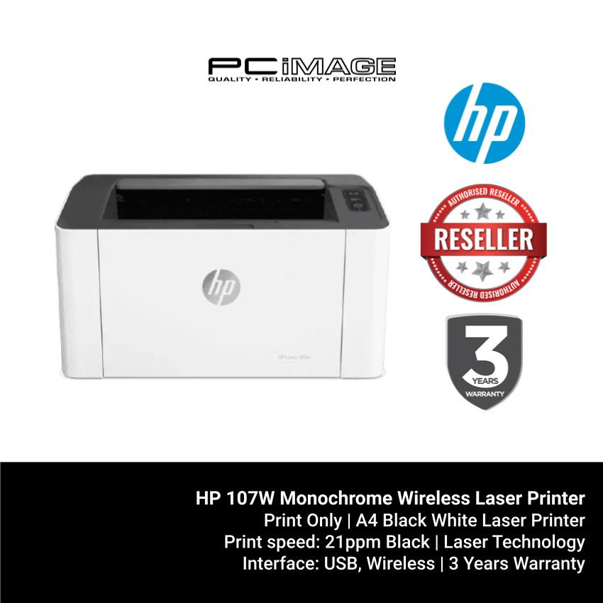 HP 107W Monochrome Wireless Laser Printer Shopee Malaysia