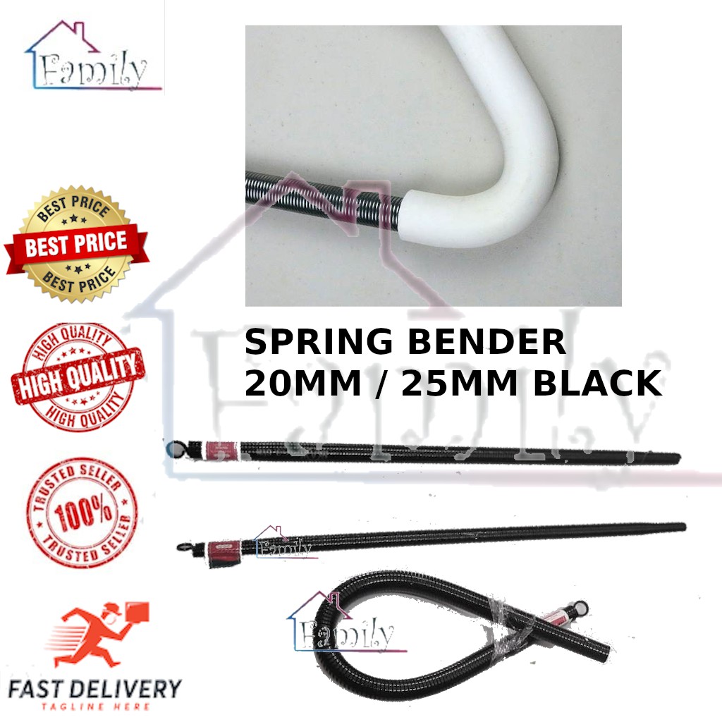 Pipe Bender / PVC Pipe Bender Spring 20mm & 25 mm black Shopee Malaysia