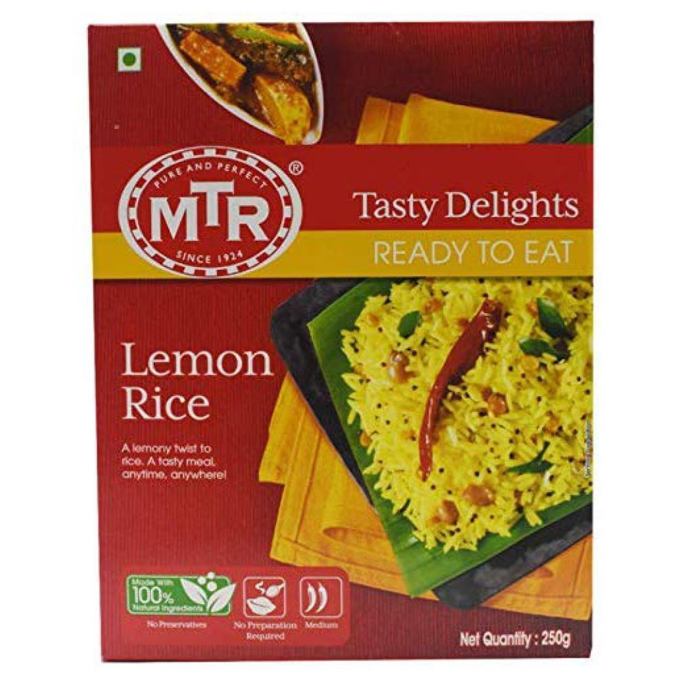 MTR Ready To Eat Lemon Rice 250g Heat & Eat Tasty Delights | Shopee ...