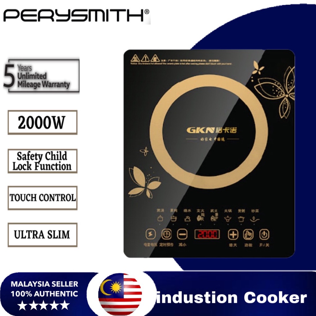 [5 YEAR WARRANTY] Perysmith Screen Electric Induction Cooker 2200W