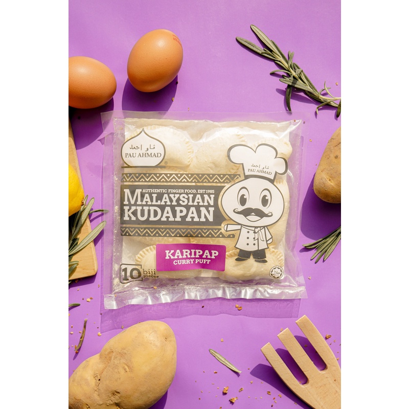PA FOOD Premium Kudapa Karipap Kentang Curry Puff Potato Potatoes 25g 10pc. 250g Frozen Halal