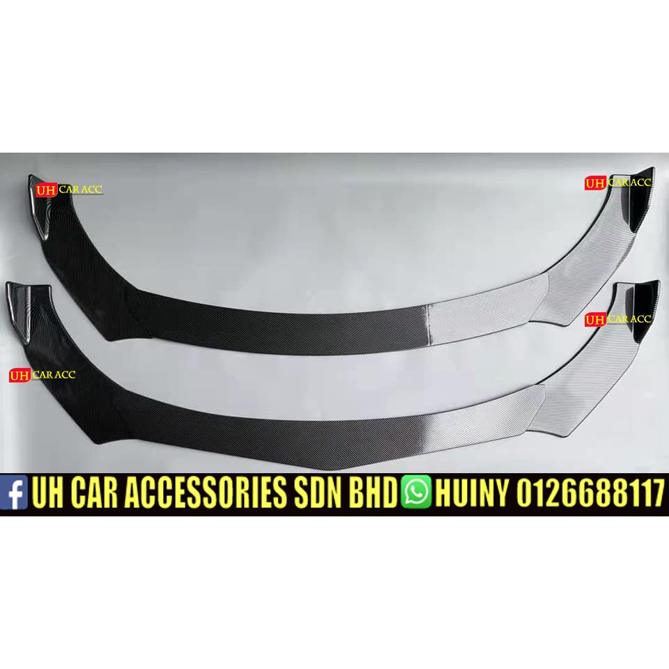 Universal Front Bumper Diffuser Lip (3pcs) Splitter Trim Protector ...