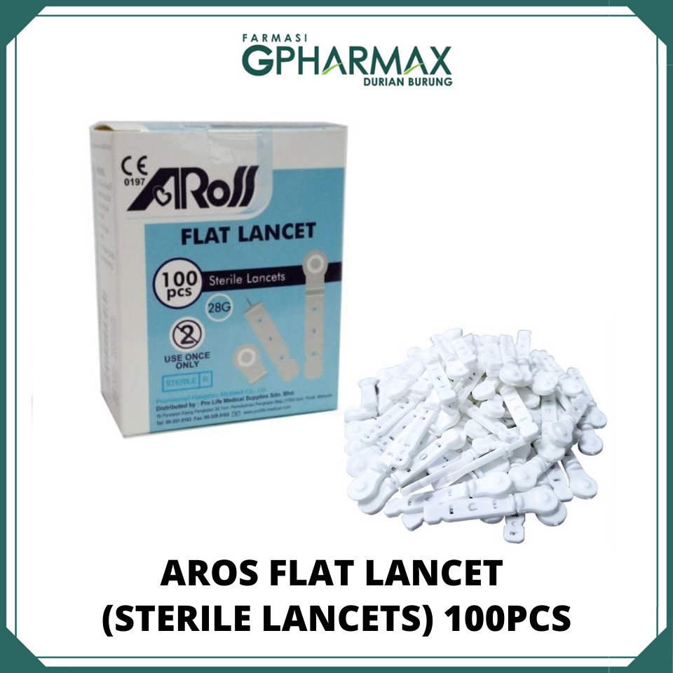 Aross Flat Lancet 100pcs | Shopee Malaysia