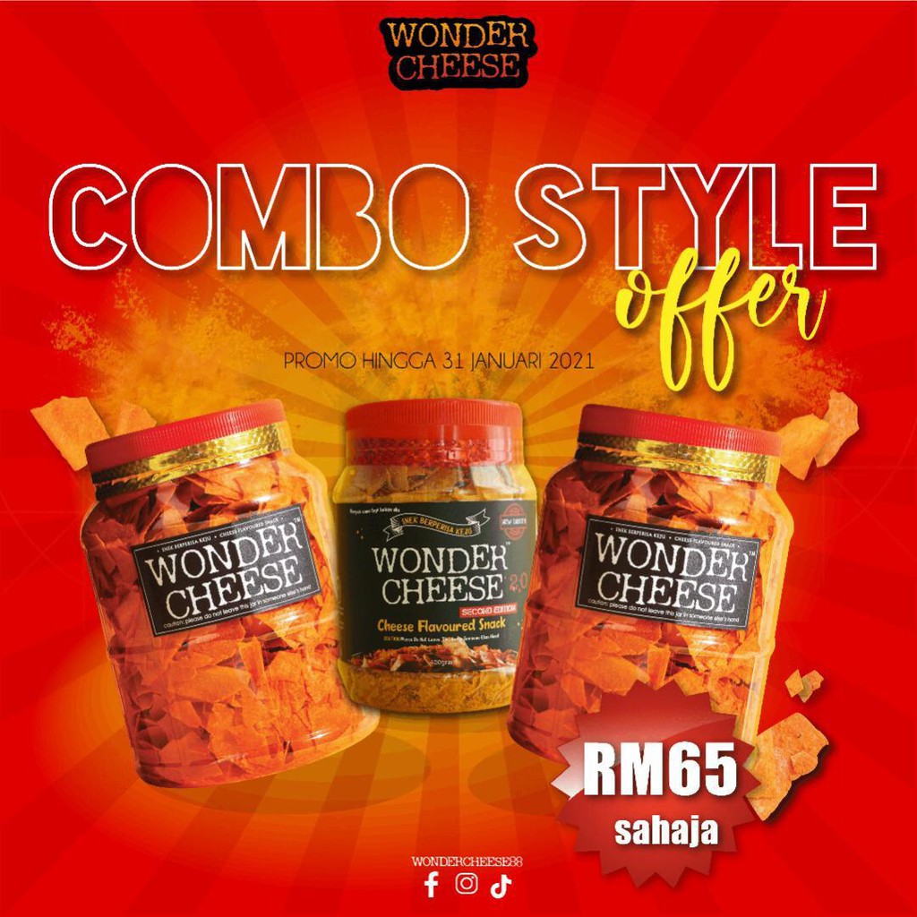 🔥🔥🔥 Wondercheese Combo Style 🔥🔥🔥 | Shopee Malaysia