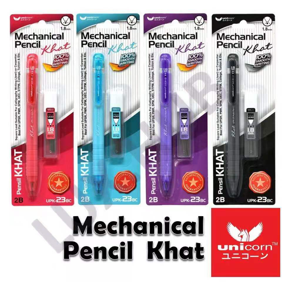 UNICORN 2B MECHANICAL PENCIL KHAT-1.8MM | Shopee Malaysia