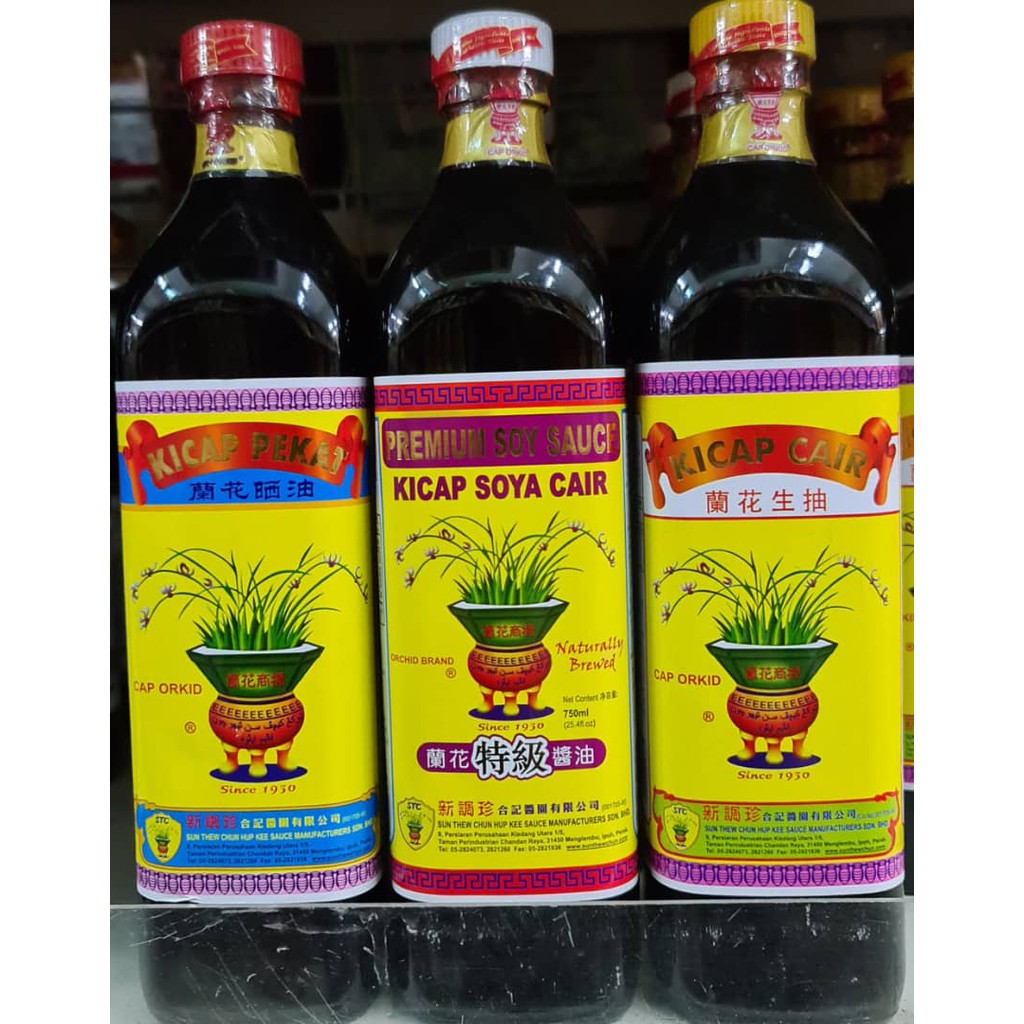 ORCHID BRAND SOY SAUCE /KICAP CAP ORKID 750ML / 370ML(POP) Shopee