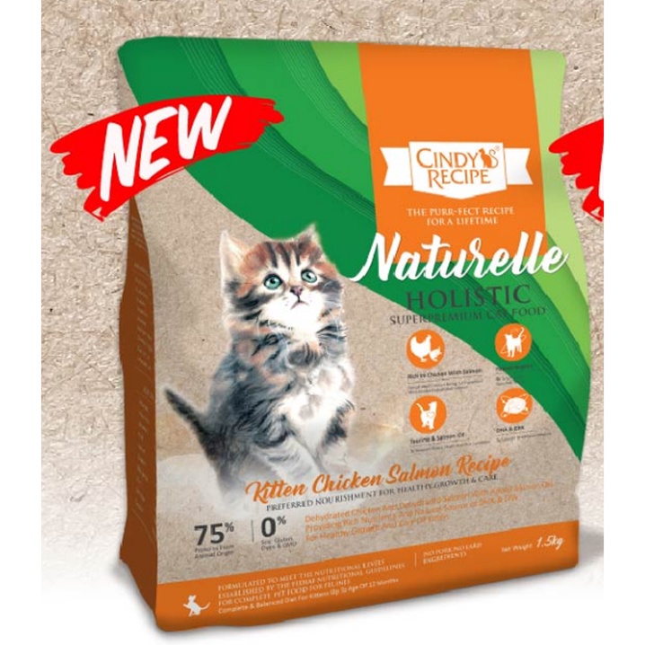 Ready Stock !! Cindy's Recipe Naturelle Holistic Super Premium Cat Food ...