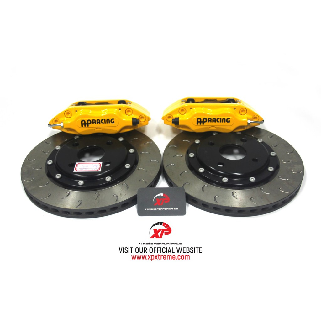 BRAKE AP RACING YELLOW SET 4POT PERODUA MYVI | Shopee Malaysia