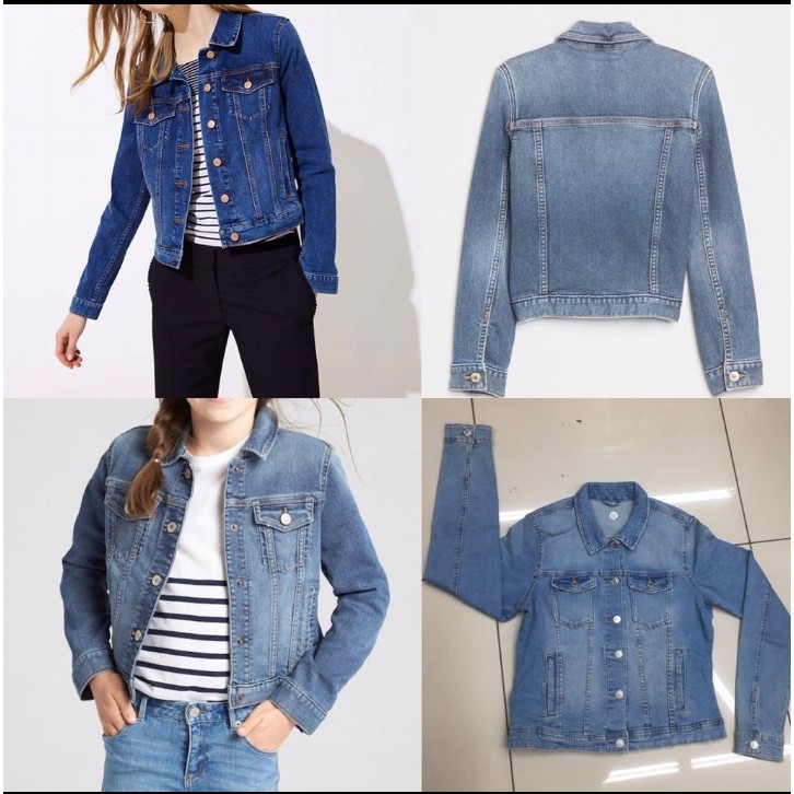 Jeans jacket design for on sale ladies