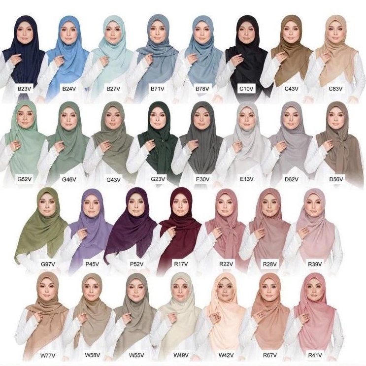 EVA Basic Bidang 55 (Premium Cotton Voile) | Shopee Malaysia