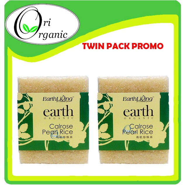 EARTH ORGANIC CALROSE PEARL RICE / Japanese Pearl Rice有机珍珠米 900gm x2 ...