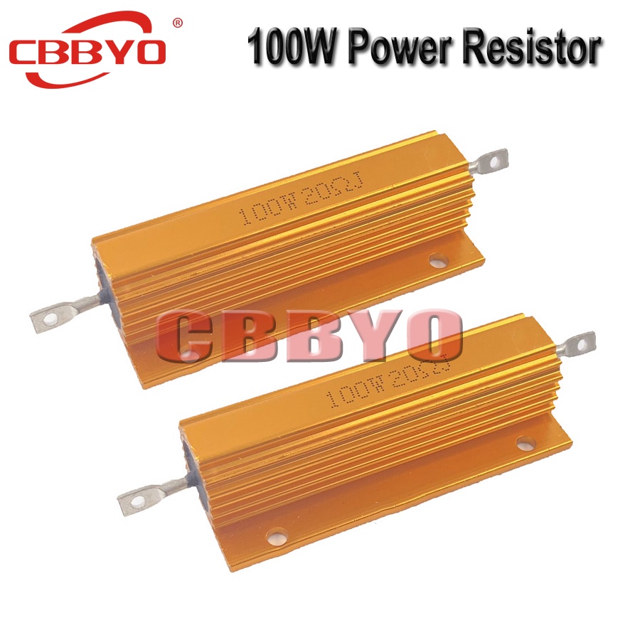 100W 0.01-100K Aluminum Power Metal Shell Case Wirewound Resistor 0.1 0 ...