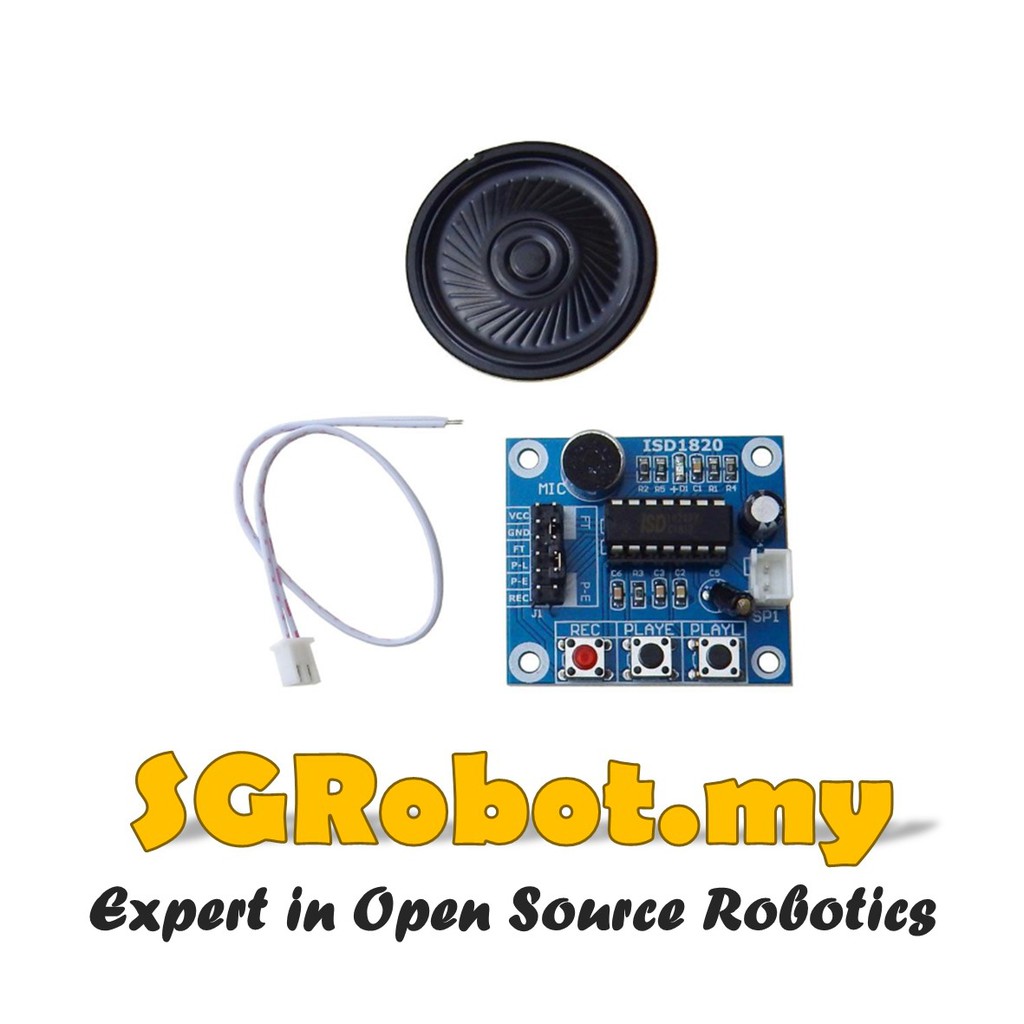 ISD1820 Voice Recording Sound Recording Module with 0.5w Speaker ...