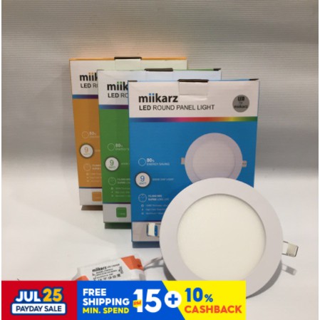 Miika 4” LED 9WATT ROUND PANEL LIGHT | Shopee Malaysia