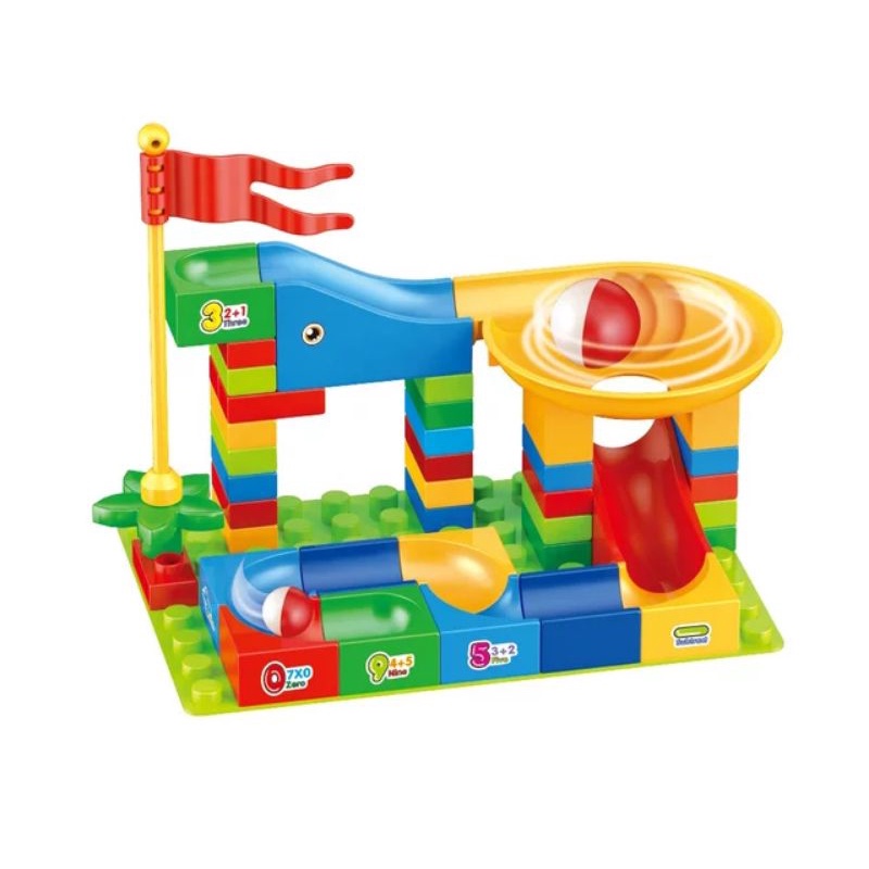 🔥READY STOCK🔥44pcs creative marble race run maze balls track building