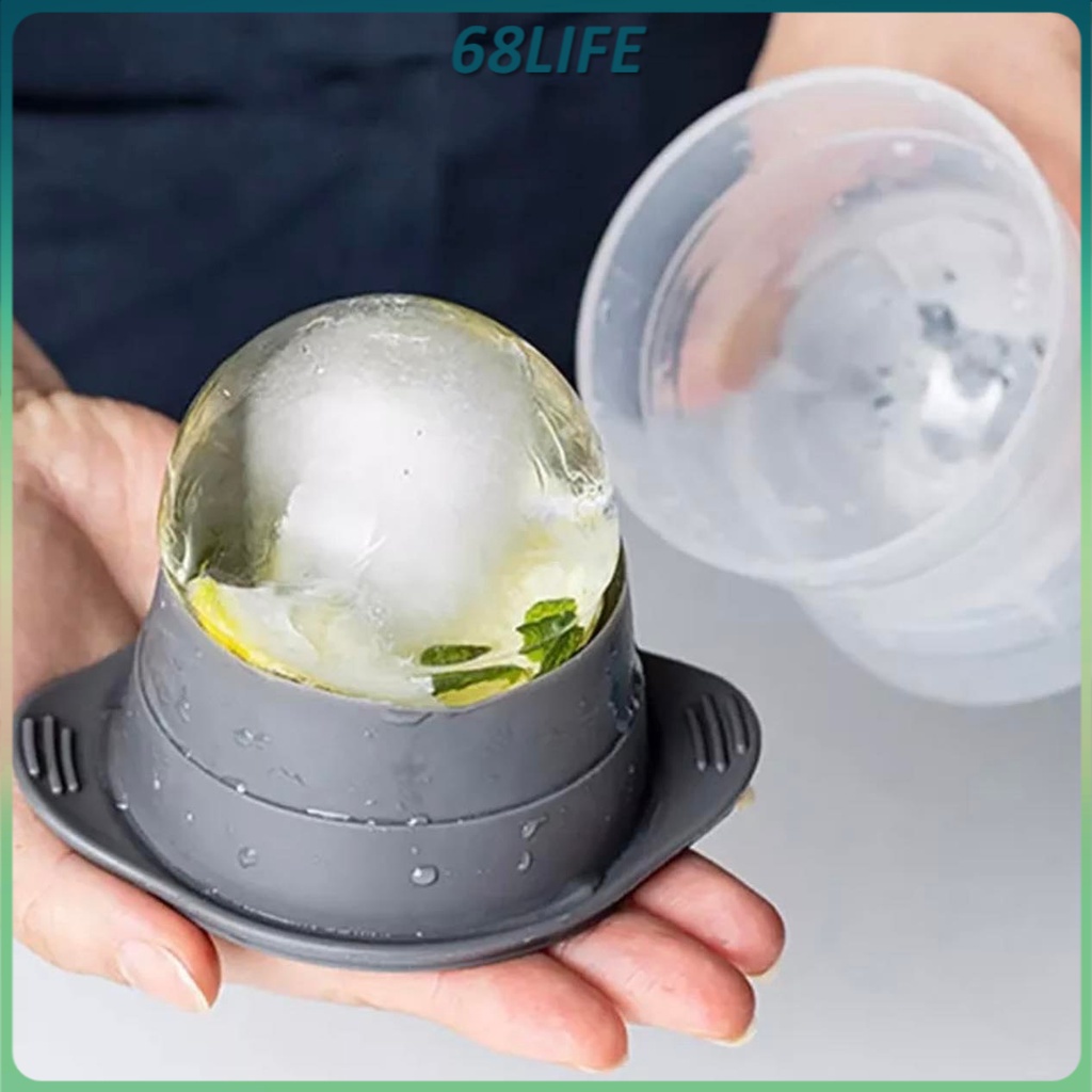 [M'sia Stock] Large Ice Molds Sphere Whiskey Cocktail Ice Cube Ball ...