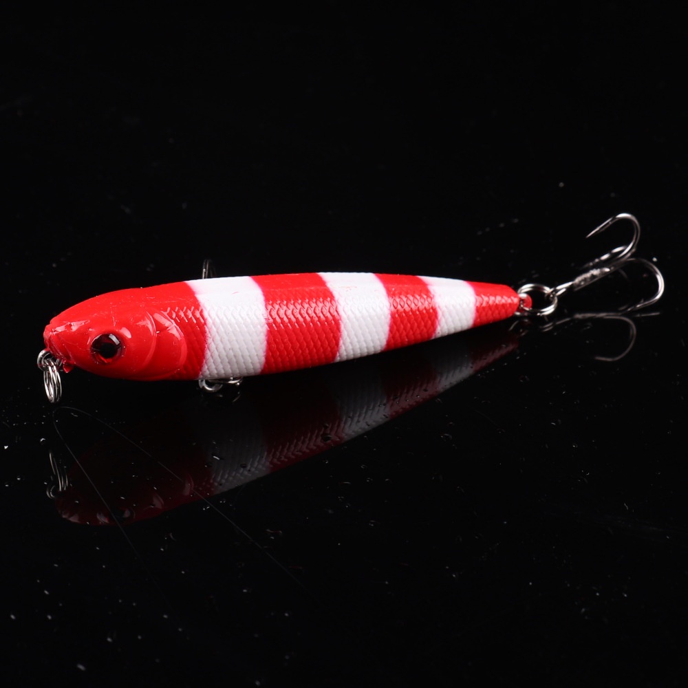 Popper Isca Artificial Bait Pencil Floating Fishing Lures 8cm 9g