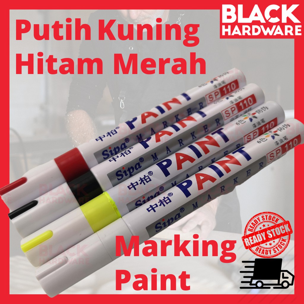 Black Hardware Oil Based Waterproof Adhesive Kereta Cat Paint Tayar