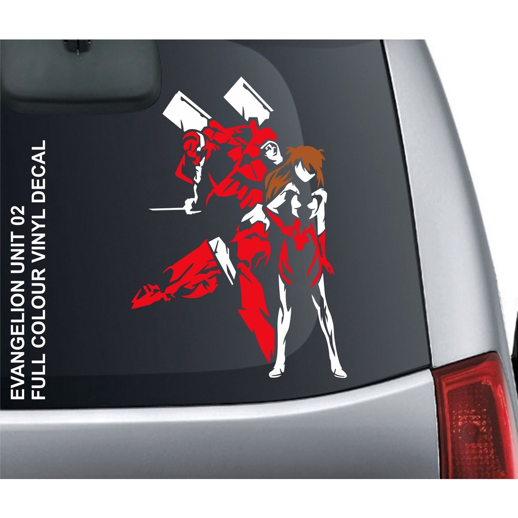 Evangelion Unit 02 Silhouette Cutting Sticker | Shopee Malaysia