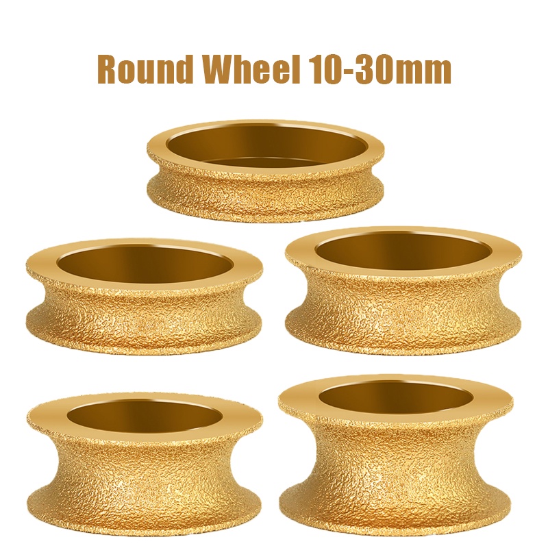 20mm Bore Dia 75mm Round Dry Vacuum Brazed Diamond Grinding Wheel Demi ...