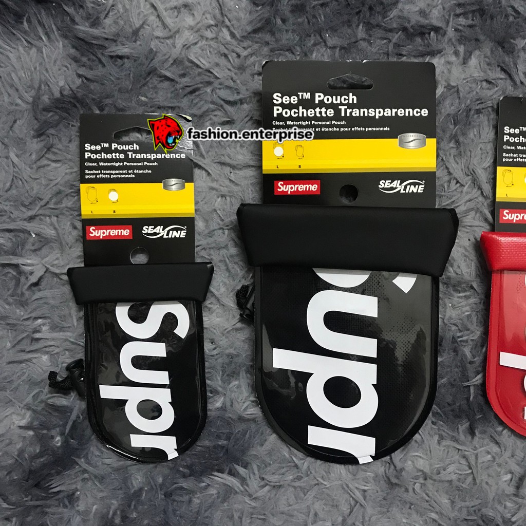 Supreme SealLine See Pouch 18ss セット（Supreme Black Large