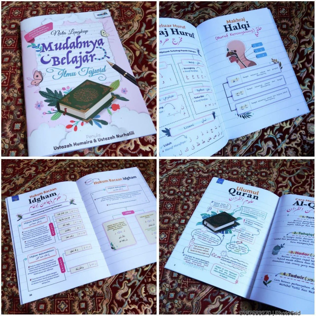 BUKU MUDAHNYA BELAJAR ILMU TAJWID(BUKU NOTA/LATIHAN) | Shopee Malaysia