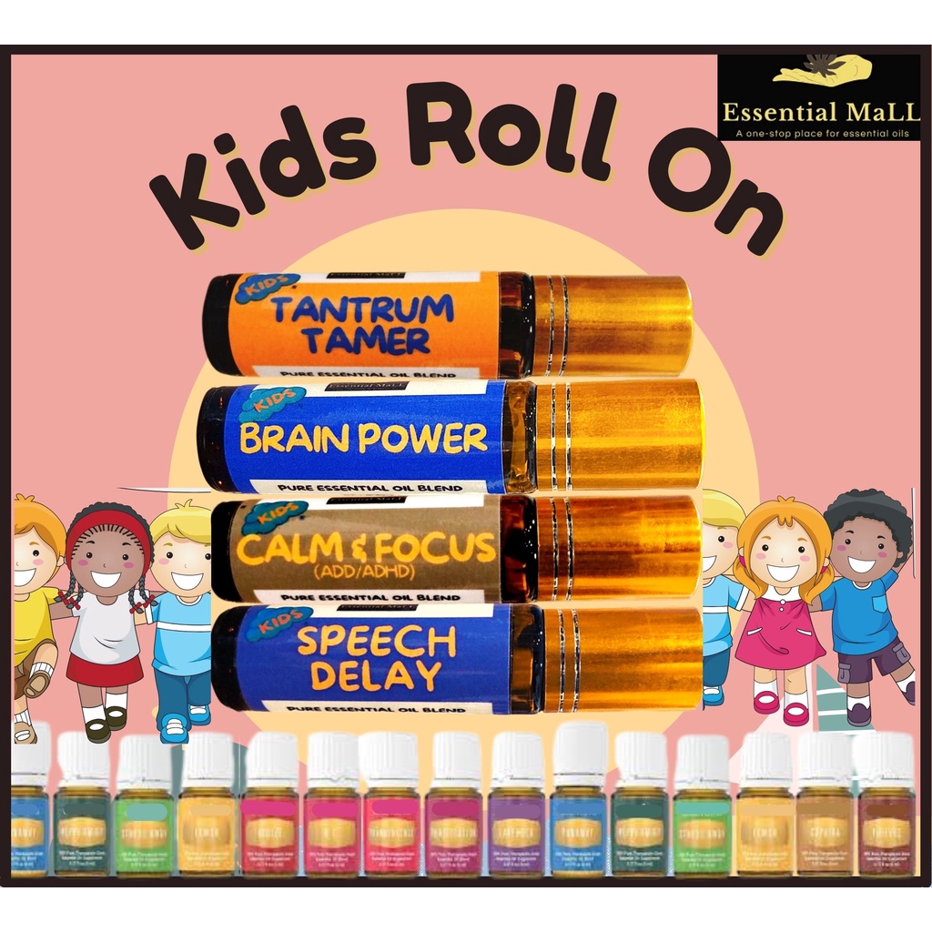 Kid Safe Roll On Essential Oil 10ml Tantrum Autism Speech Delay Calm