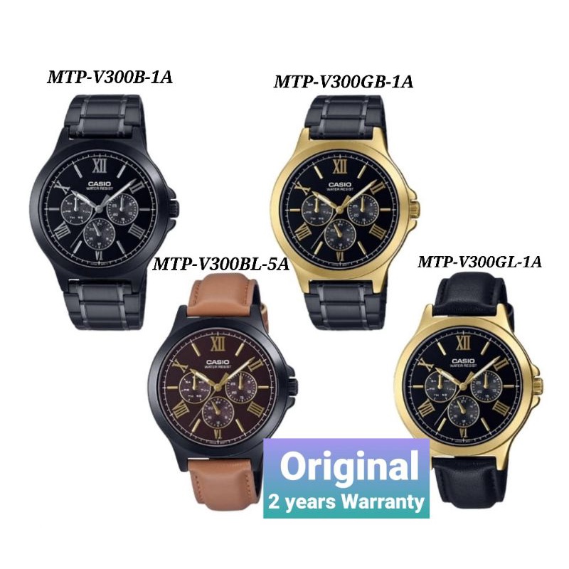 Casio Men Watch MTP-V300B-1A MTP-V300GB-1A MTP-V300BL-5A MTP-V300GL-1A ...