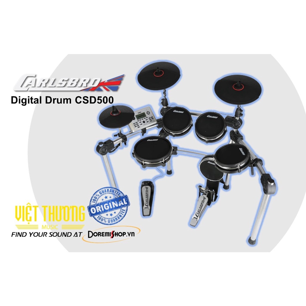 Carlsbro Digital Drum Set CSD500 Clear | Shopee Malaysia